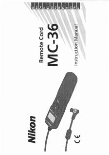 Nikon MC 36 manual. Camera Instructions.